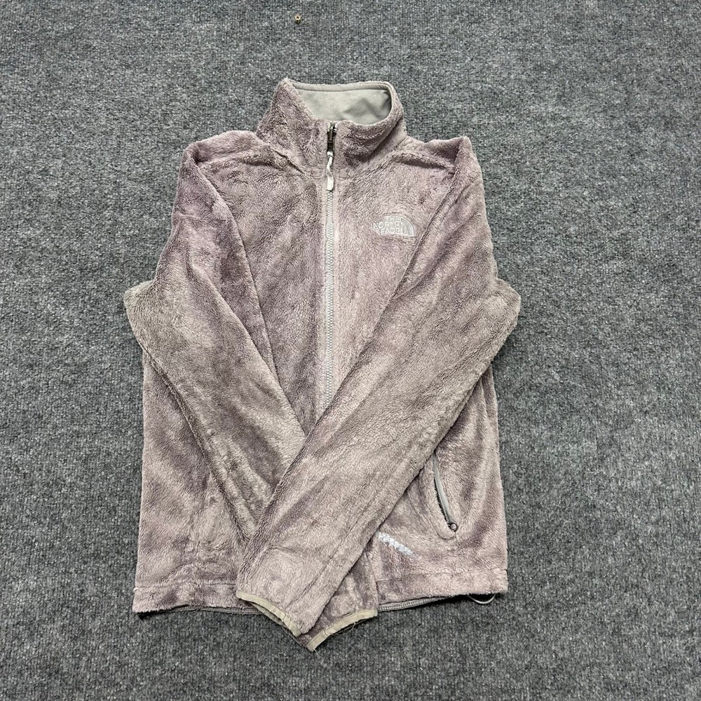 The North Face Jacket Womens Size M Mauve Osito High Pile Fleece Full Zip Soft